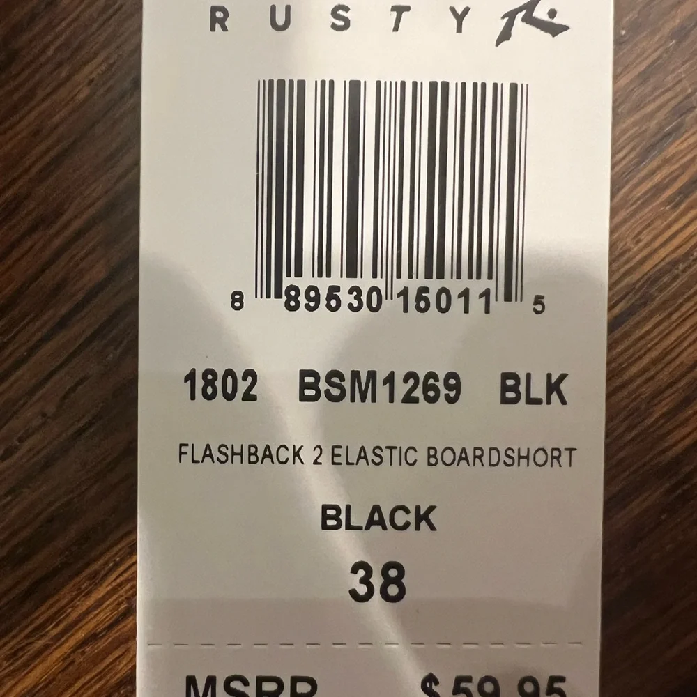 Rusty Flashback 2 Boardshort with Elastic Waistband. - Picture 3 of 3